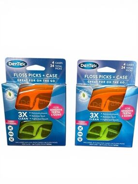 Bundle of 2 DenTek Floss Picks and Case Packs